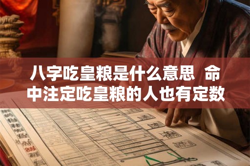 八字吃皇粮是什么意思  命中注定吃皇粮的人也有定数