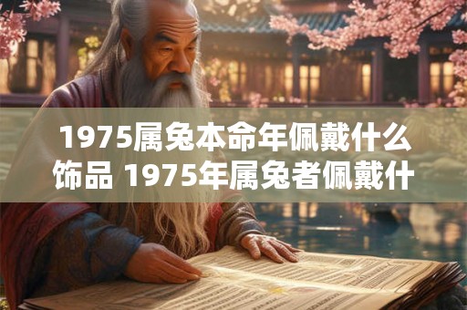 1975属兔本命年佩戴什么饰品 1975年属兔者佩戴什么饰品