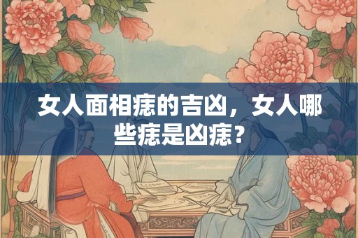 女人面相痣的吉凶，女人哪些痣是凶痣？