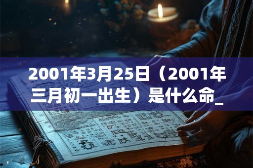 2001年3月25日（2001年三月初一出生）是什么命_命运如何