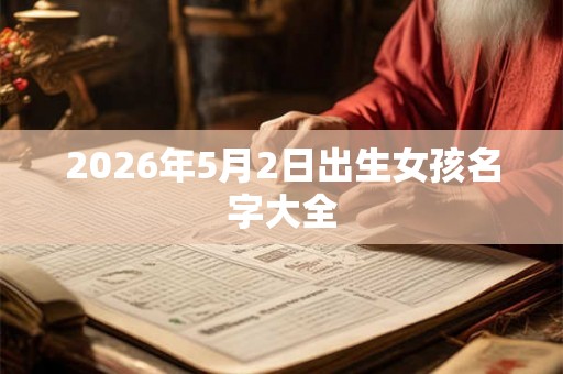 2026年5月2日出生女孩名字大全 2026年5月2日出生女孩名字大全