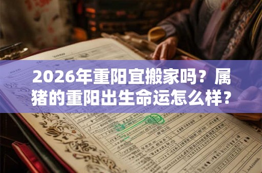 2026年重阳宜搬家吗？属猪的重阳出生命运怎么样？