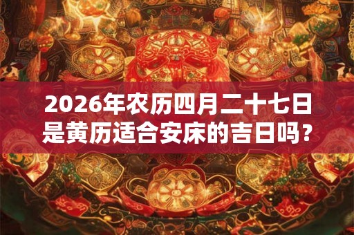 2026年农历四月二十七日是黄历适合安床的吉日吗? 2026年农历四月二十七日是黄历适合安床的吉日吗?