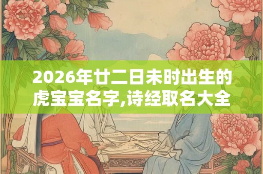 2026年廿二日未时出生的虎宝宝名字,诗经取名大全