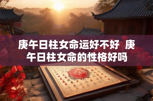 庚午日柱女命运好不好 庚午日柱女命的性格好吗 庚午日柱女命运好不好 庚午日柱女命的性格好吗