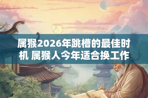 属猴2026年跳槽的最佳时机 属猴人今年适合换工作吗 属猴2026年跳槽的最佳时机 属猴人今年适合换工作吗