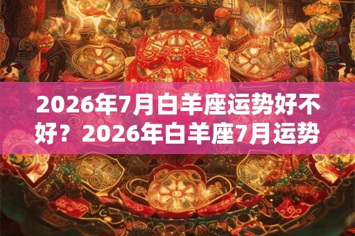 2026年7月白羊座运势好不好?2026年白羊座7月运势解析 2026年7月白羊座运势好不好?2026年白羊座7月运势解析