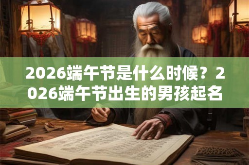 2026端午节是什么时候?2026端午节出生的男孩起名 2026端午节是什么时候?2026端午节出生的男孩起名