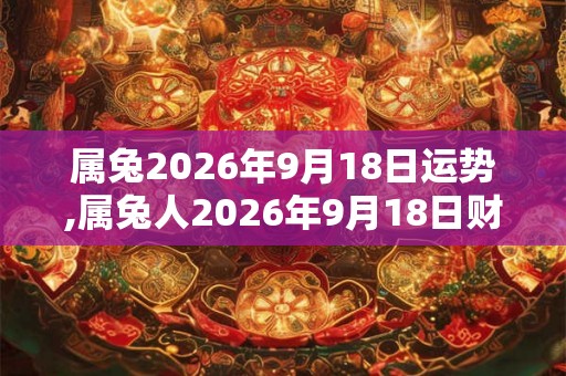 属兔2026年9月18日运势,属兔人2026年9月18日财运,生肖兔2026年9月18日运势 属兔2026年9月18日运势,属兔人2026年9月18日财运,生肖兔2026年9月18日运势