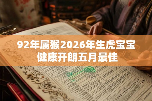 92年属猴2026年生虎宝宝 健康开朗五月最佳 92年属猴2026年生虎宝宝 健康开朗五月最佳
