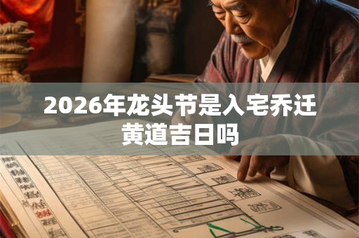 2026年龙头节是入宅乔迁黄道吉日吗 2026年龙头节是入宅乔迁黄道吉日吗