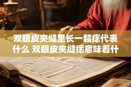双眼皮夹缝里长一颗痣代表什么 双眼皮夹缝痣意味着什么