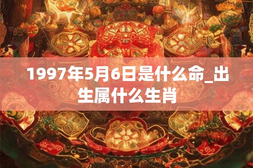 1997年5月6日是什么命_出生属什么生肖