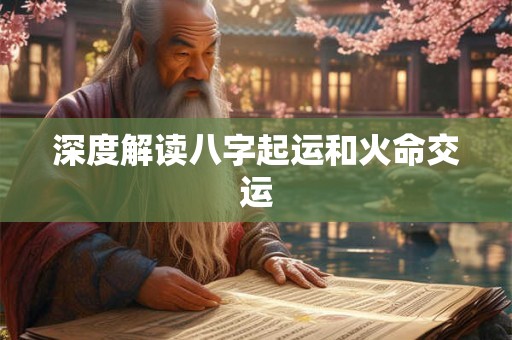 深度解读八字起运和火命交运