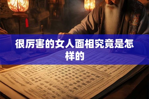 很厉害的女人面相究竟是怎样的