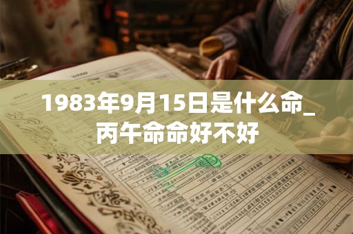 1983年9月15日是什么命_丙午命命好不好 1983年9月15日是什么命_丙午命命好不好