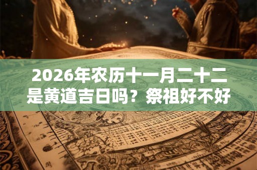 2026年农历十一月二十二是黄道吉日吗?祭祖好不好? 2026年农历十一月二十二是黄道吉日吗?祭祖好不好?