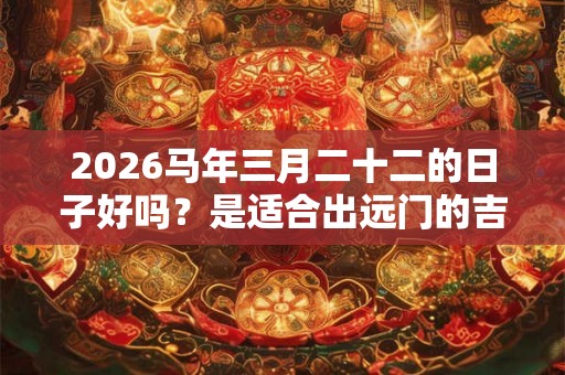 2026马年三月二十二的日子好吗?是适合出远门的吉日吗? 2026马年三月二十二的日子好吗?是适合出远门的吉日吗?