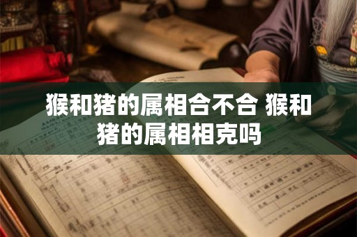 猴和猪的属相合不合 猴和猪的属相相克吗
