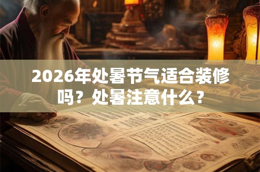 2026年处暑节气适合装修吗?处暑注意什么? 2026年处暑节气适合装修吗?处暑注意什么?