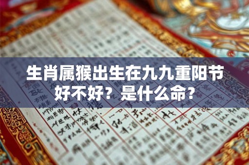 生肖属猴出生在九九重阳节好不好?是什么命? 生肖属猴出生在九九重阳节好不好?是什么命?
