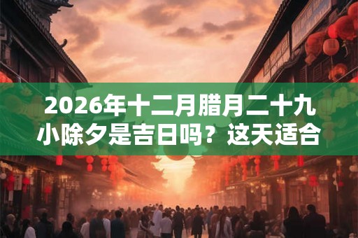 2026年十二月腊月二十九小除夕是吉日吗？这天适合出殡吗？