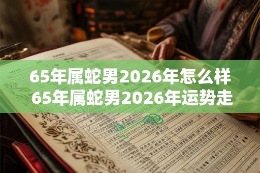 65年属蛇男2026年怎么样 65年属蛇男2026年运势走向
