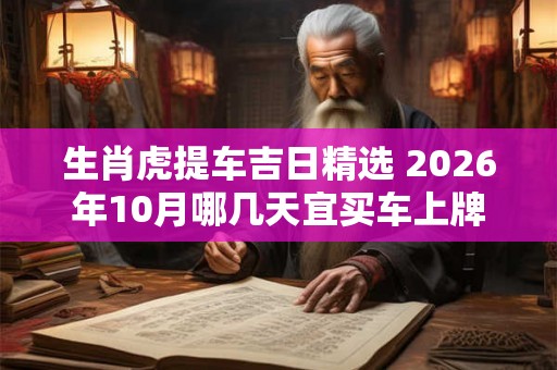 生肖虎提车吉日精选 2026年10月哪几天宜买车上牌