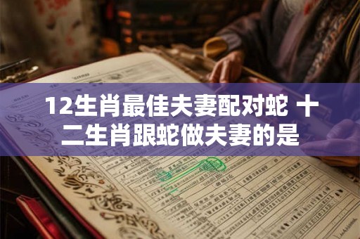 12生肖最佳夫妻配对蛇 十二生肖跟蛇做夫妻的是 12生肖最佳夫妻配对蛇 十二生肖跟蛇做夫妻的是