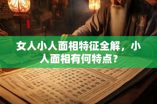 女人小人面相特征全解，小人面相有何特点？