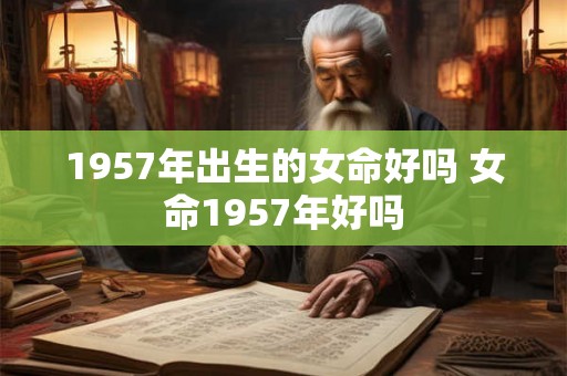 1957年出生的女命好吗 女命1957年好吗 1957年出生的女命好吗 女命1957年好吗