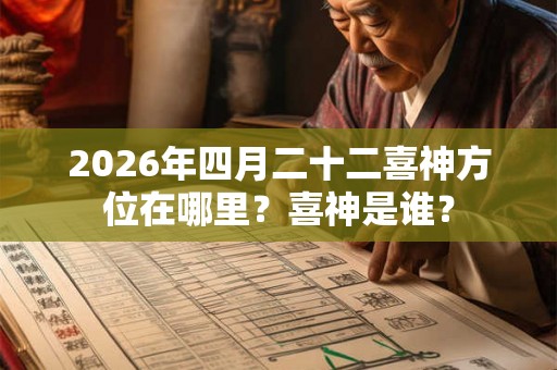 2026年四月二十二喜神方位在哪里?喜神是谁? 2026年四月二十二喜神方位在哪里?喜神是谁?