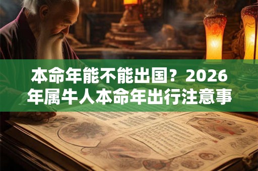 本命年能不能出国？2026年属牛人本命年出行注意事项