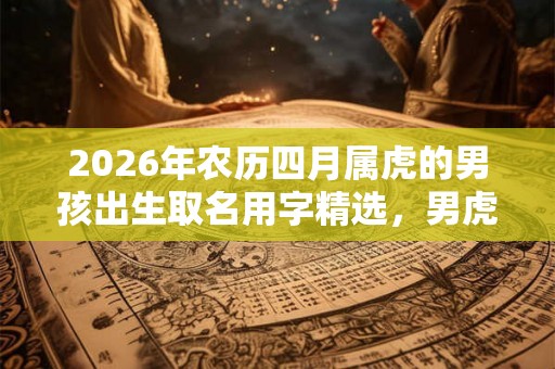 2026年农历四月属虎的男孩出生取名用字精选，男虎宝宝起名大全