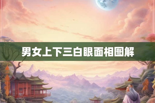 男女上下三白眼面相图解
