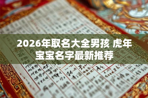 2026年取名大全男孩 虎年宝宝名字最新推荐