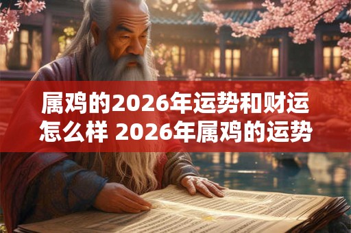 属鸡的2026年运势和财运怎么样 2026年属鸡的运势及财运如何 属鸡的2026年运势和财运怎么样 2026年属鸡的运势及财运如何