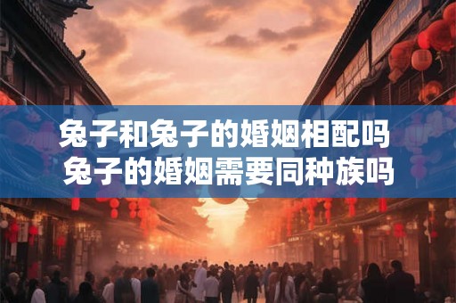 兔子和兔子的婚姻相配吗 兔子的婚姻需要同种族吗 兔子和兔子的婚姻相配吗 兔子的婚姻需要同种族吗