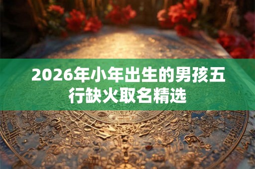 2026年小年出生的男孩五行缺火取名精选