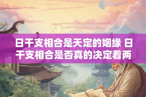 日干支相合是天定的姻缘 日干支相合是否真的决定着两人的天赐婚缘