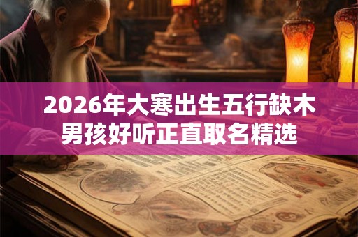 2026年大寒出生五行缺木男孩好听正直取名精选 2026年大寒出生五行缺木男孩好听正直取名精选