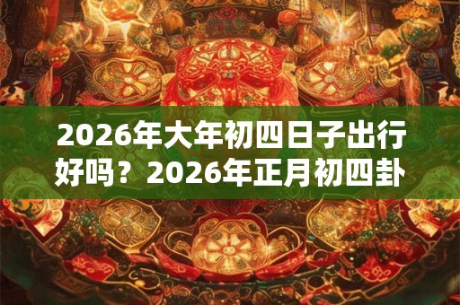 2026年大年初四日子出行好吗？2026年正月初四卦象吉凶？