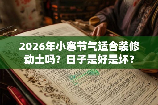 2026年小寒节气适合装修动土吗？日子是好是坏？