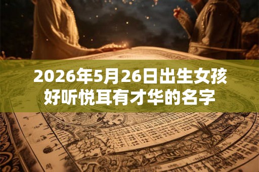 2026年5月26日出生女孩好听悦耳有才华的名字