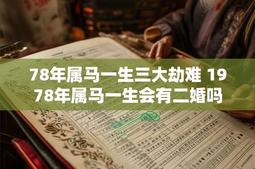 78年属马一生三大劫难 1978年属马一生会有二婚吗