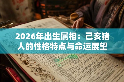 2026年出生属相：己亥猪人的性格特点与命运展望