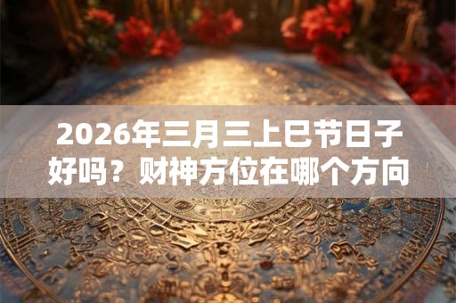 2026年三月三上巳节日子好吗？财神方位在哪个方向？