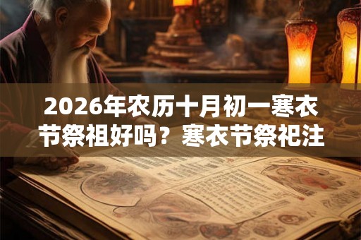 2026年农历十月初一寒衣节祭祖好吗？寒衣节祭祀注意事项