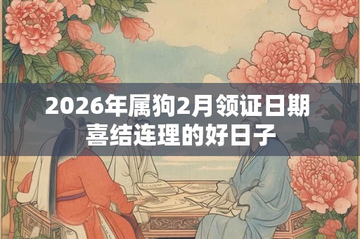 2026年属狗2月领证日期 喜结连理的好日子