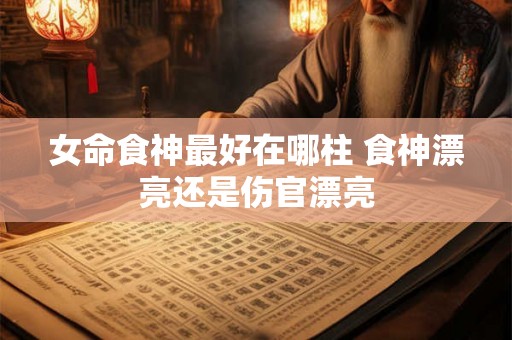 女命食神最好在哪柱 食神漂亮还是伤官漂亮 女命食神最好在哪柱 食神漂亮还是伤官漂亮